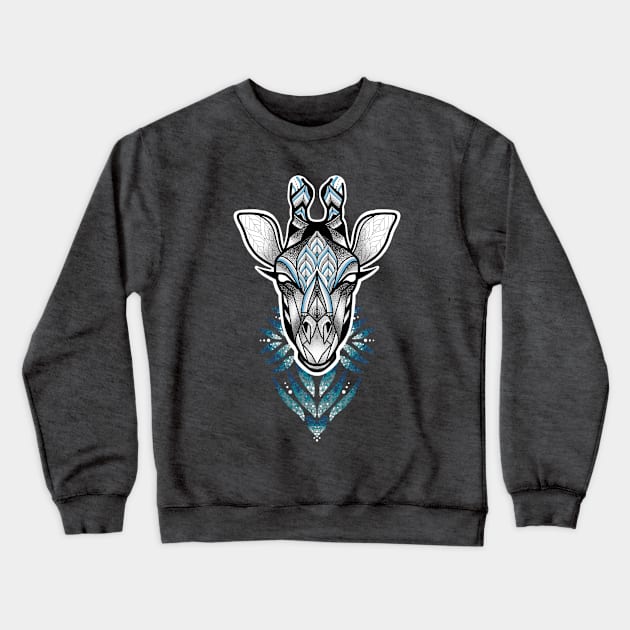 Mystic Giraffe Crewneck Sweatshirt by louddoodle